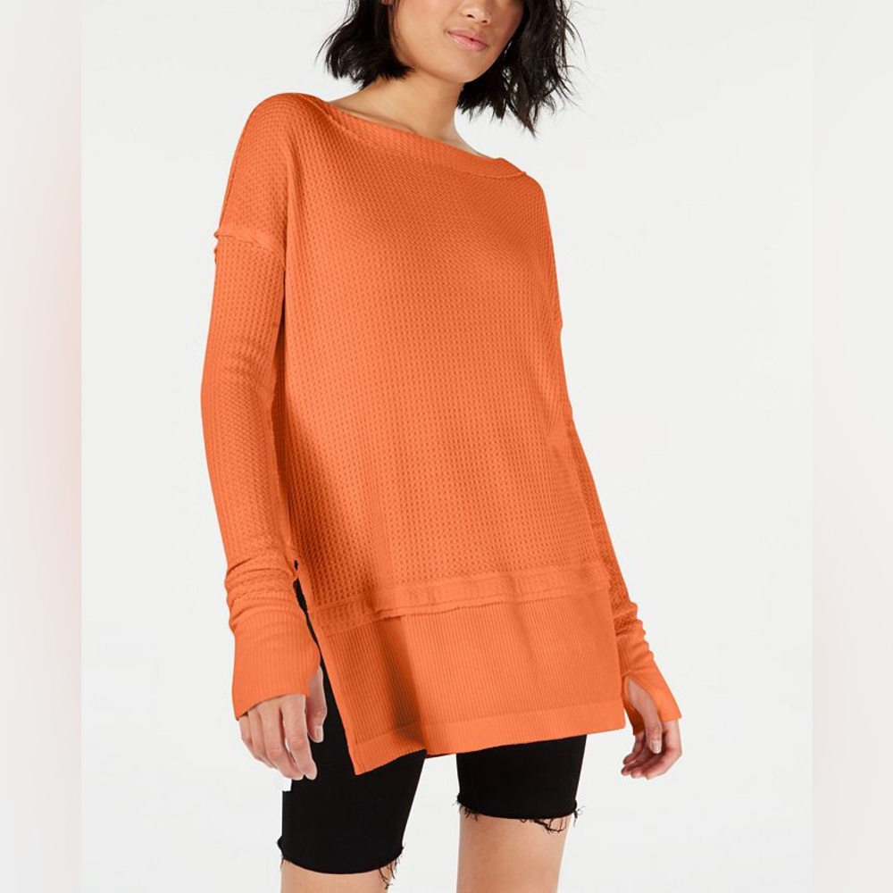 FREE PEOPLE North Shore thermal tunic top - Picture 2 of 9